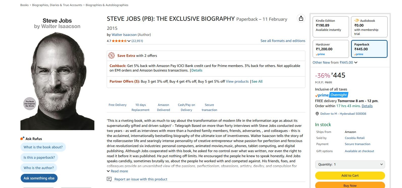 Steve Jobs biography