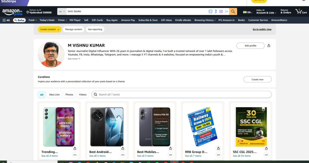 Amazon Influencer store