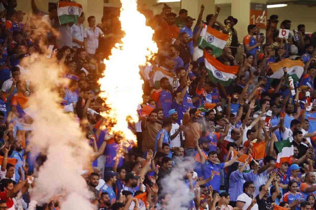IndiaWorld IndiaWorld Indian Fans Happy movement in Dubai Stadium Indian Fans Happy movement in Dubai Stadium