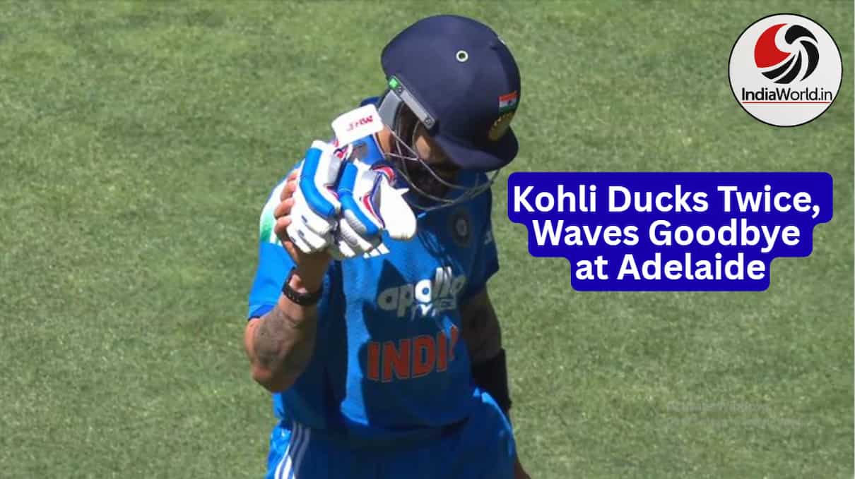 Virat Kohli’s Adelaide Farewell Ends
