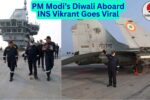 PM Modi Diwali 2025 on INS Vikrant PM Modi Diwali 2025 on INS Vikrant