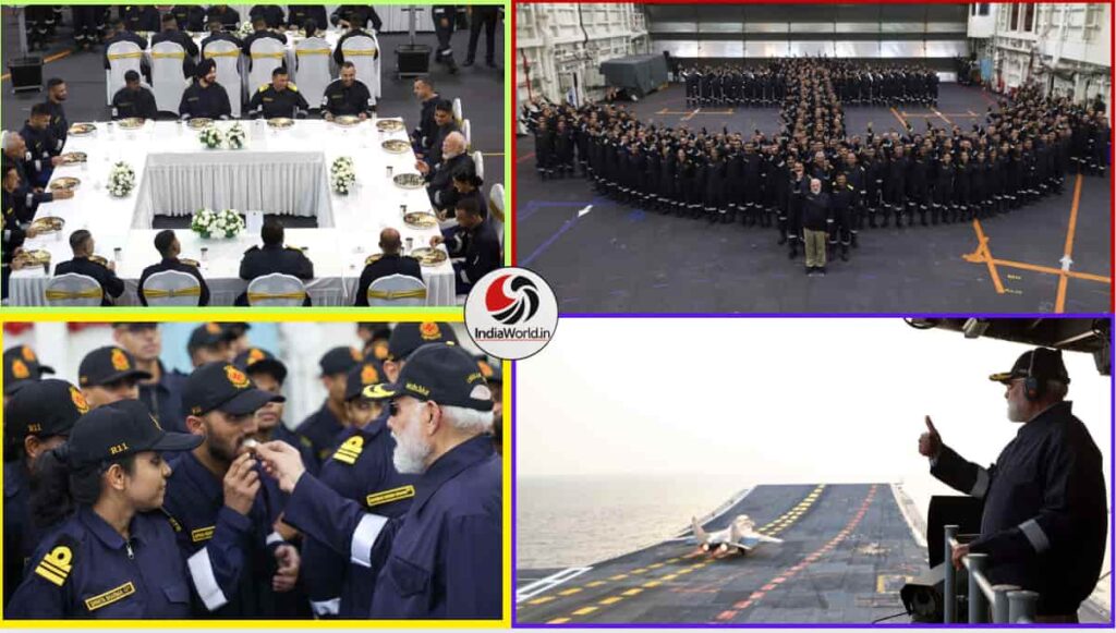 IndiaWorld IndiaWorld INS Vikrant Diwali celebration in Arabian Sea