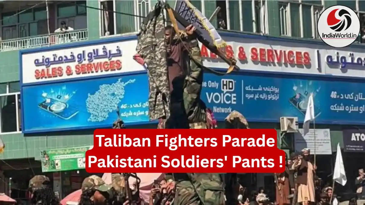 IndiaWorld IndiaWorld Taliban pants parade in Nangarhar province Afghanistan viral image Taliban pants parade in Nangarhar province Afghanistan viral image