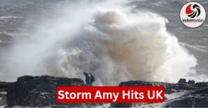 IndiaWorld IndiaWorld UK Storm Amy wind rain UK Storm Amy wind rain